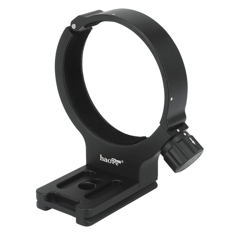 Haoge LMR-C100 Lens Collar Replacement Foot Tripod Mount Ring D for Canon EF 100mm f/2.8L Macro is USM Lens Built-in Arca Type Quick Release Plate - Image 2